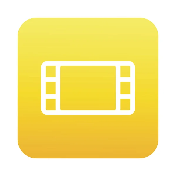 Tape film interface block gradient style icon — Stockvektor
