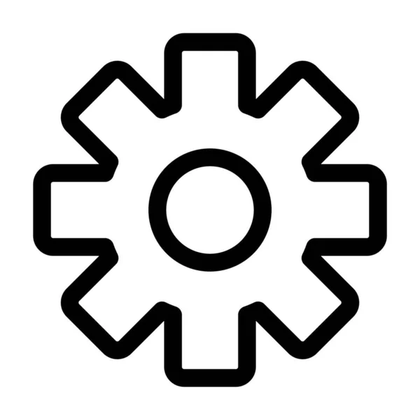 Configuración de engranajes línea de configuración icono de estilo — Vector de stock