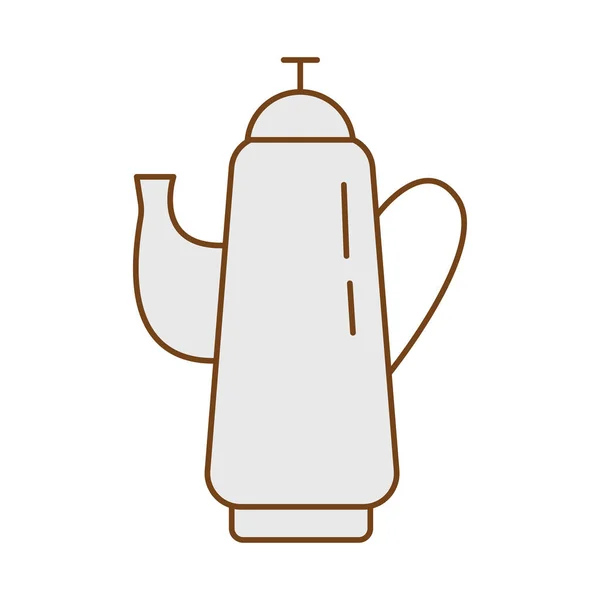 Значок стилю наповнення чайного горщика — стоковий вектор
