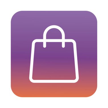 alışveriş poşeti arayüzü blok gradyan biçimi simgesi