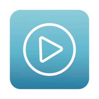 çalma düğmesi blok gradyan biçimi simgesi