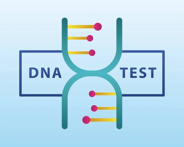 Açık mavi arkaplanlı DNA molekül yapısı — Stok Vektör