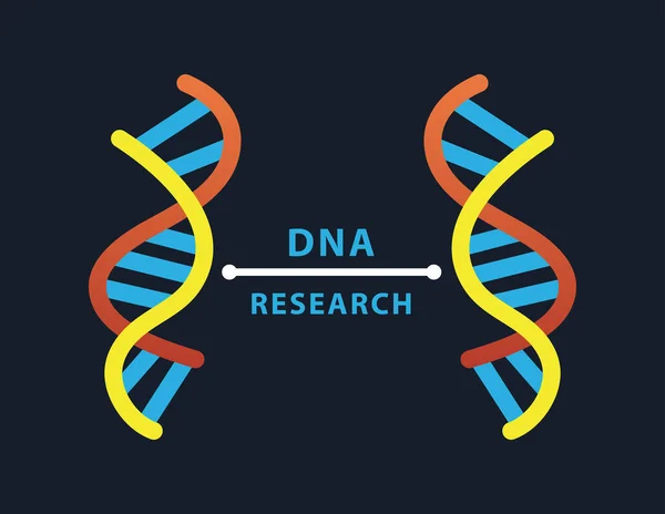 DNA molekuły struktury ustawiają ikony i liternictwo — Wektor stockowy