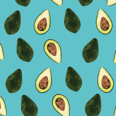 Taze avocaddos sebzeleri.