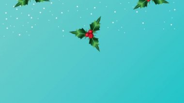 Yapraklar ve tohumlarla mutlu noeller.