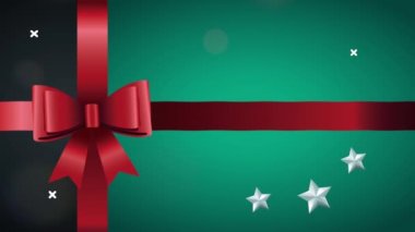 Kurdeleli mutlu noel kartları.