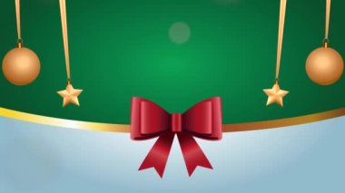 Kurdeleli mutlu noel kartları.