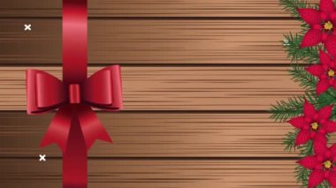 Kurdeleli mutlu noel kartları.