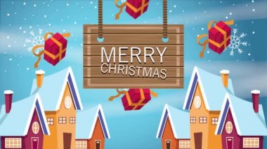 Ahşap etiketli ve evli mutlu noel mektupları