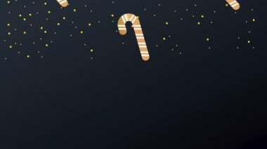 Mutlu noeller tatlı değneklerle