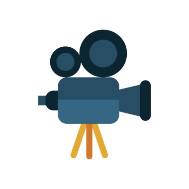 video kamera aygıtı düz biçim simgesi