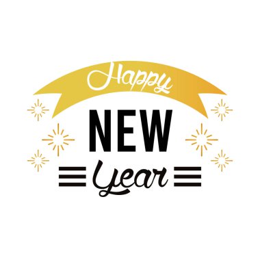 Altın kurdeleli ve kar taneli mutlu yeni yıl kartları.