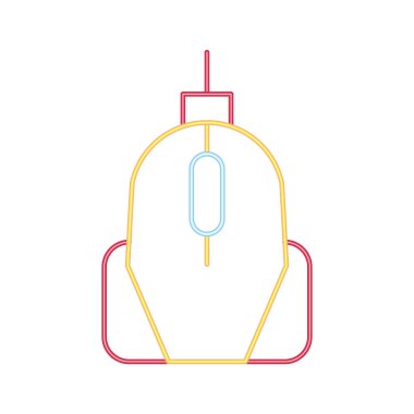 Video oyunu roket neon biçimi simgesi