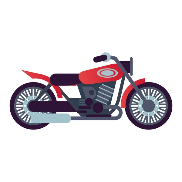 Tracker motorcycle style vehicle icon — Stock Vector