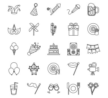 Yirmi beş parti simgesi demeti