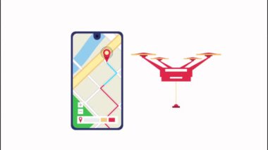 akıllı telefon ve insansız hava aracı ile lojistik hizmeti