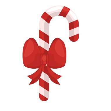 Mutlu noel kamışları, kurdeleli