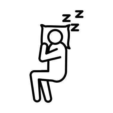 avatar figürü ve yastık Insomnia z harfleri satır biçimi simgesi