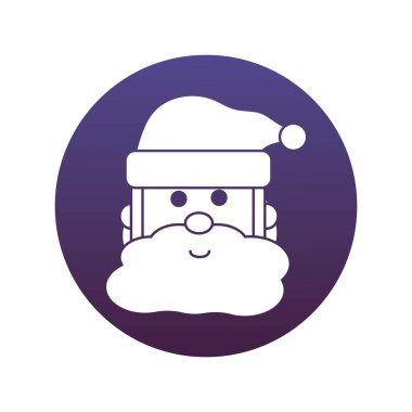 Mutlu Noeller Noel Baba. Blok tarzı ikon.