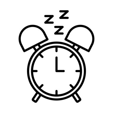 Insomnia z harfleri satır simgesi içeren alarmlı saat