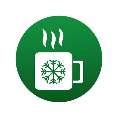 Kar taneleri stili ikonlu mutlu noel bardakları