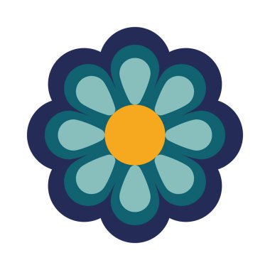 güzel çiçek mavi süsleme bahçe ikonu