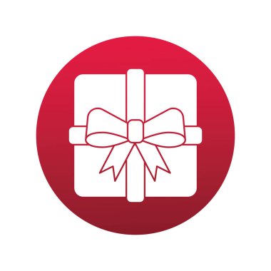 Mutlu noeller hediye blok tarzı ikon