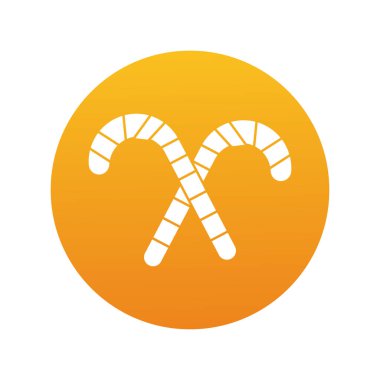 Mutlu noeller tatlı bastonlar blok stili ikon