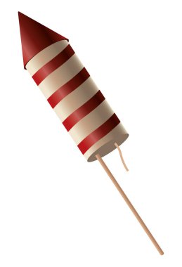 Havai fişek roketi kutlama ikonu