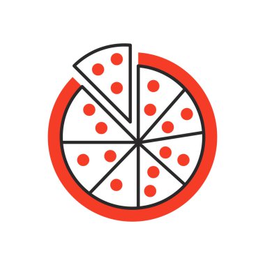 İtalyan pizzası doldurma simgesi