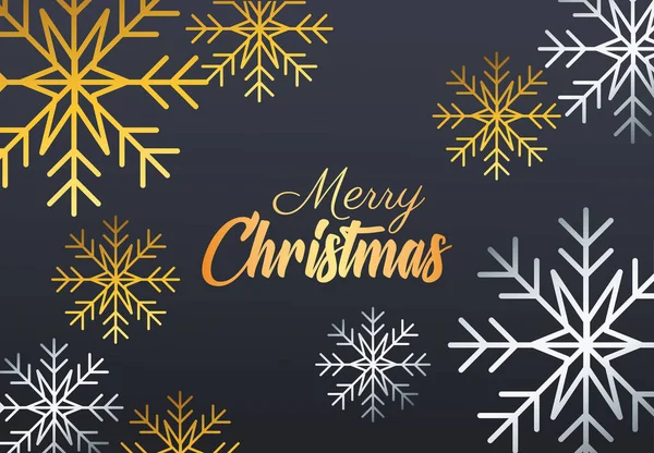 Mutlu Noeller, kar manzaralı altın harfler.