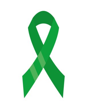 kurdele kampanyası yeşil renk simgesi