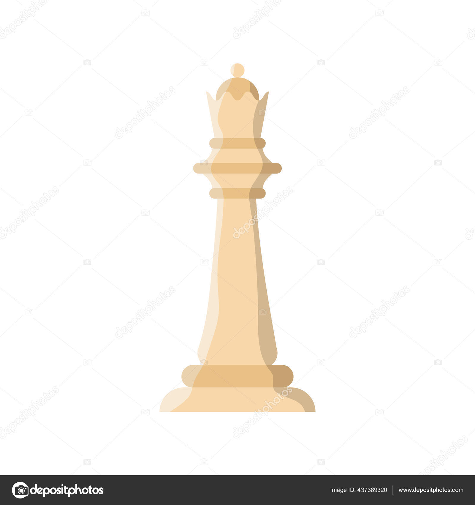 Chess game piece scribble Royalty Free Vector Image