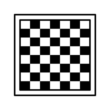 Satranç tahtası monokrom biçimi simgesi