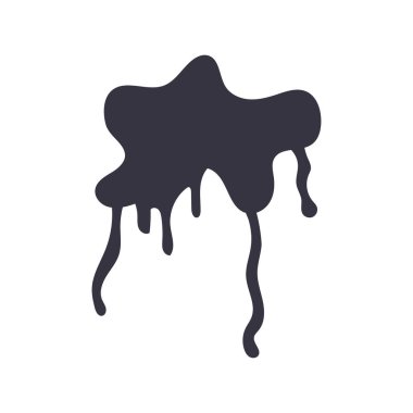 Sıçratma biçimi damlaları tek renkli simge düz stil simgesi