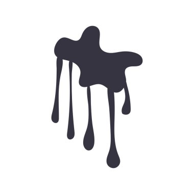 damlalı mürekkep monokrom düz biçim simgesi