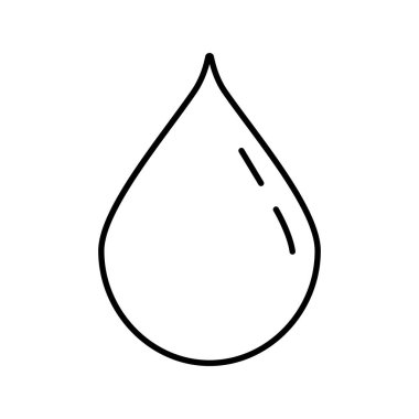 su damlası hava çizgisi biçimi simgesi