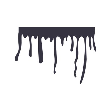 damlalı mürekkep monokrom tarzı düz simge