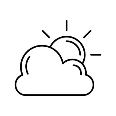 Güneşli hava çizgisi biçiminde bulut