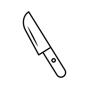 Mutfak bıçağı çizgisi tarzı simge