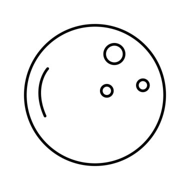 Dolunay hava çizgisi simgesi