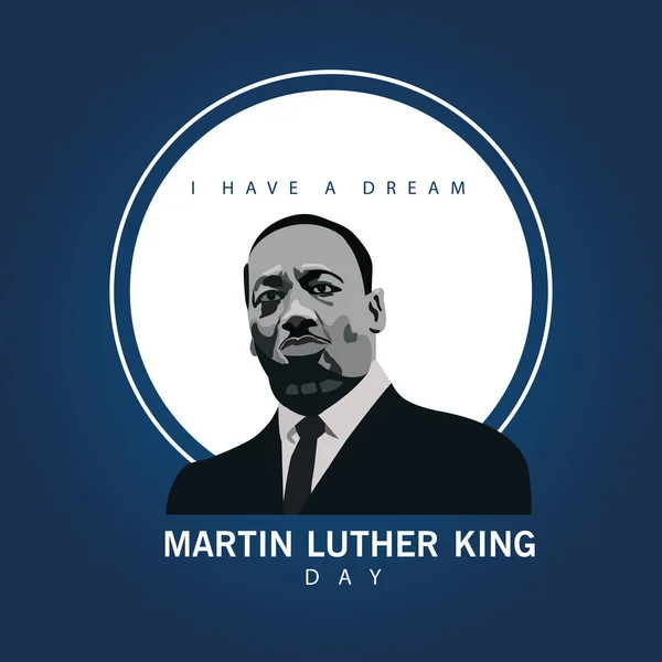 Martin Luther Dia da celebração do caráter rei —  Vetores de Stock