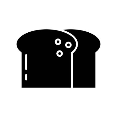 ekmek dilimlenmiş pastane silueti tarzı simge