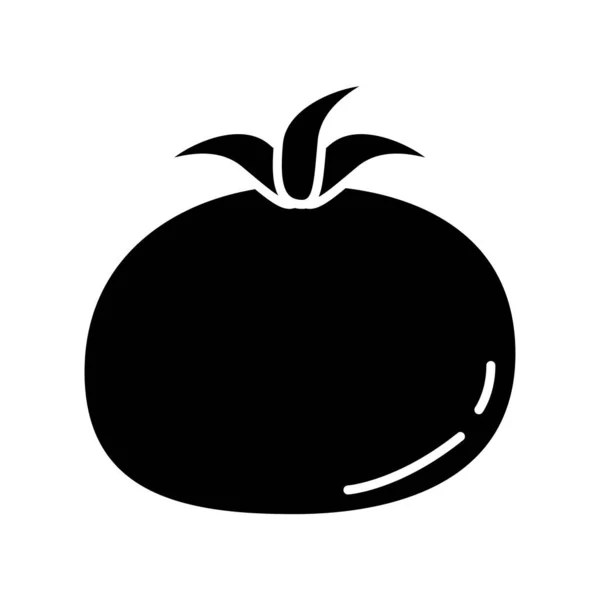 Tomate vegetal fresco silueta icono de estilo — Vector de stock