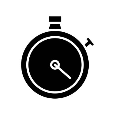 Zamanlayıcı kronometre sayaç siluet biçimi