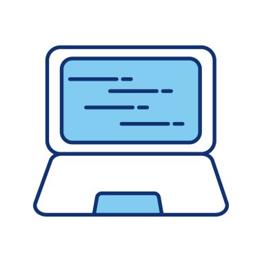 dizüstü bilgisayar taşınabilir satır biçimi simgesi