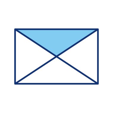 zarf posta satırı biçimi simgesi