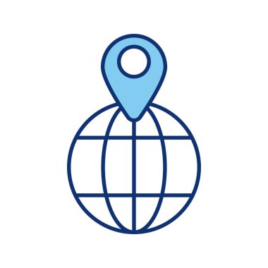 pin konumu simgesine sahip küre tarayıcısı