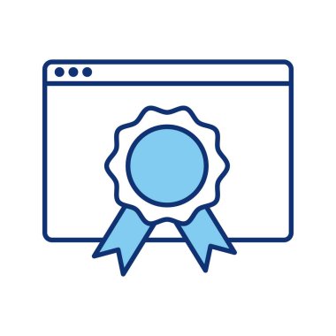 Madalya satırı biçiminde bir web sayfası şablonu