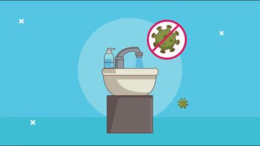 Lavabo banyosu ve kovid19 sinyali